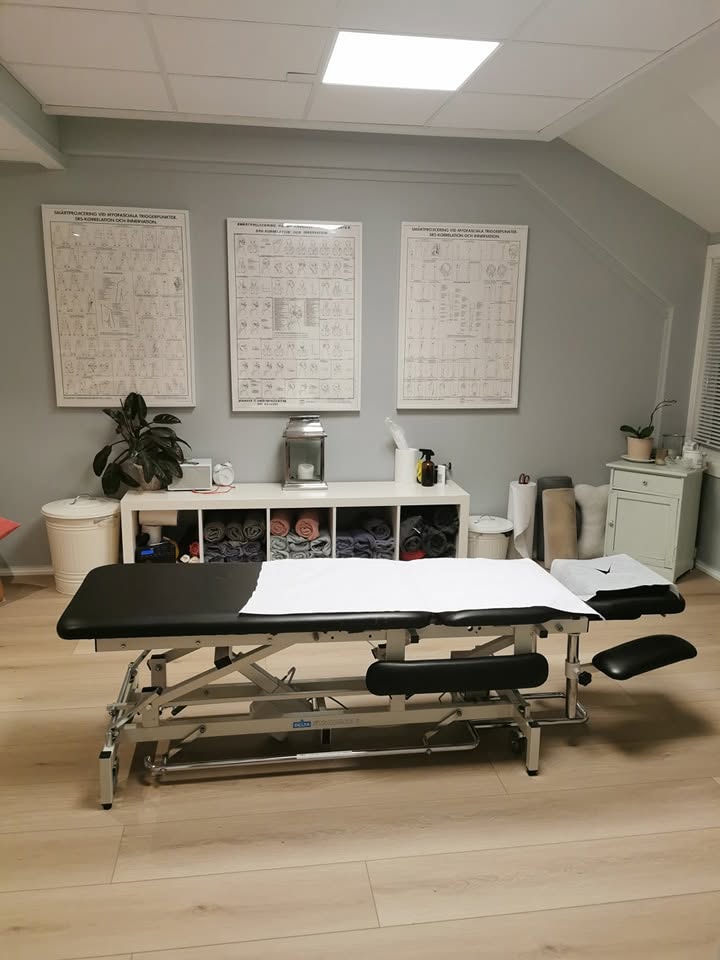 Behandlingsrommet hos Lillesand Naprapatklinikk